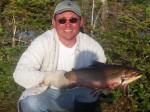 Michael with a giant brookie!